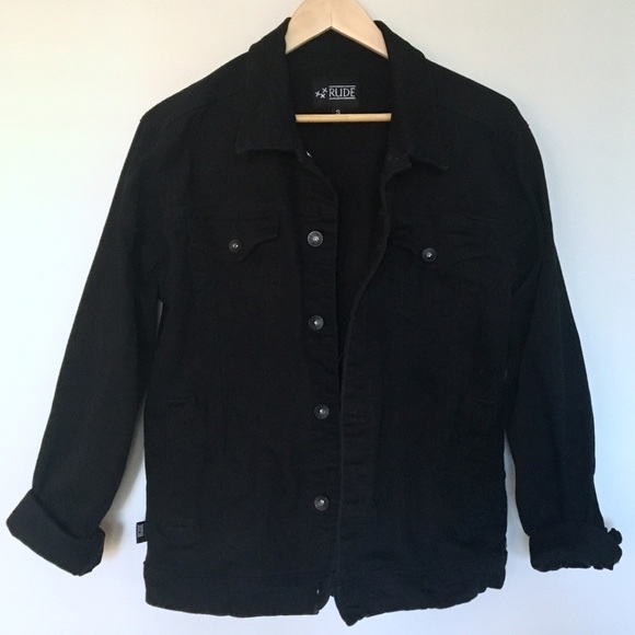 jet black jean jacket